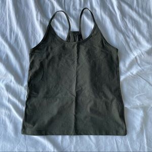 Olive Mango halter tank top